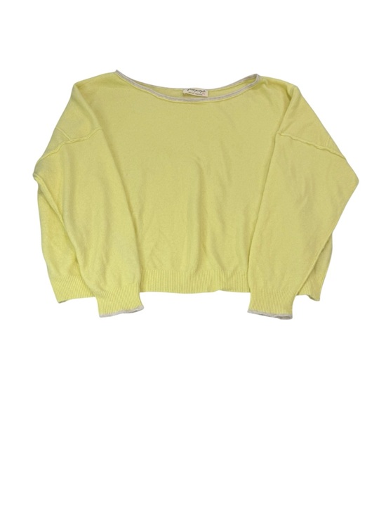 Free People Sweaters - Free People Oversized Soft Sweater Canary Pail Yellow Womens Size XL